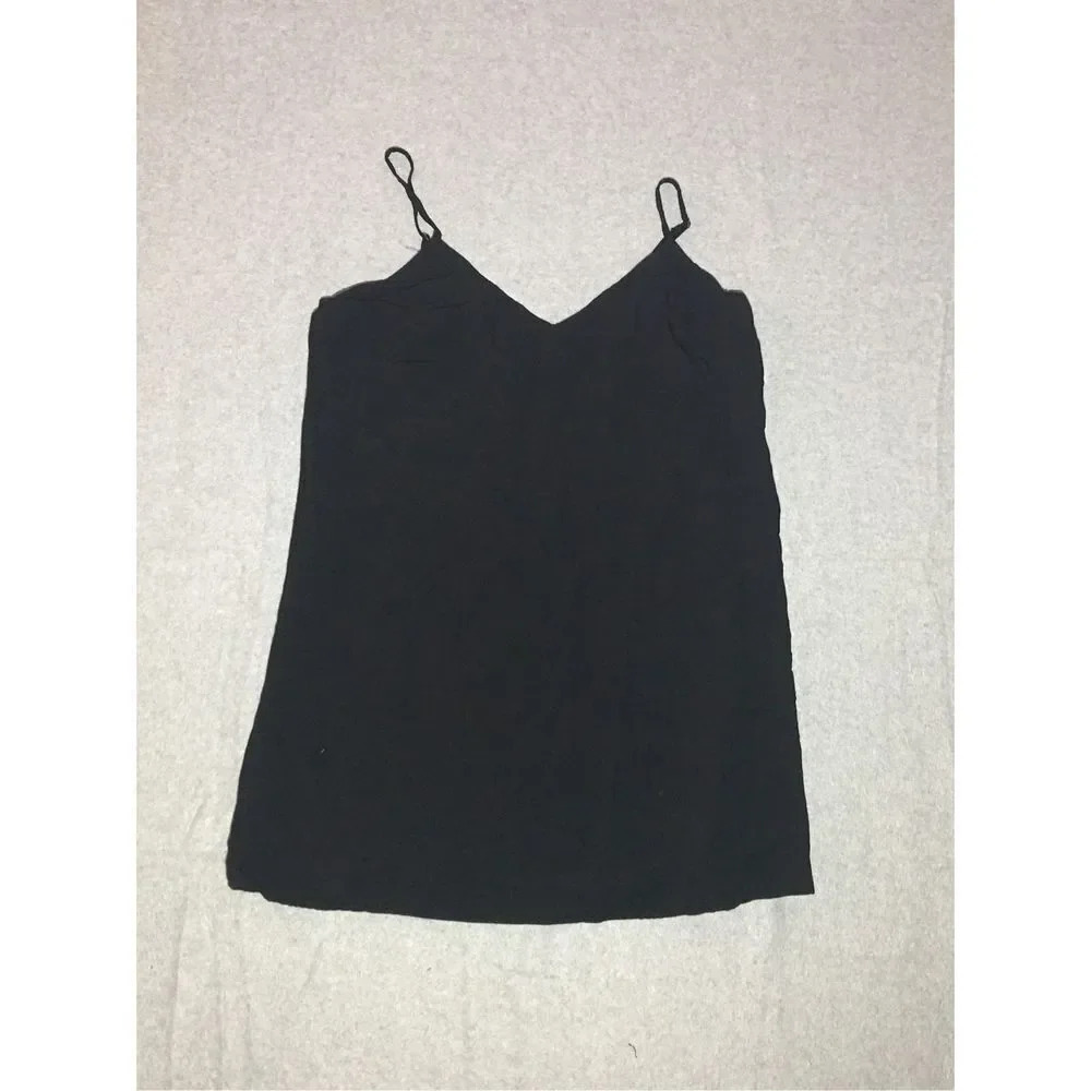 Womens Abercrombie and Fitch Tank Top Size Medium Black Strappy Casual Classic